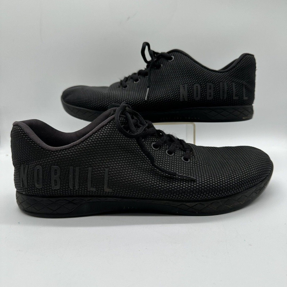 NOBULL Black Unisex Superfabric Crossfit Trainer Gym Shoes Men’s Size 12 W 13.5‎